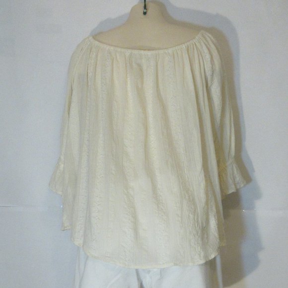 Ralph Lauren Denim & Supply Blouse Boho Ldies Yellow Large - Picture 6 of 11